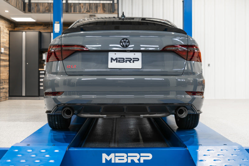 MBRP 19-21 VW Jetta GLI T304 SS 3in Cat-Back Dual Split Rear Exit Exhaust - Carbon Fiber Tips on performance car