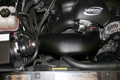 Airaid 05-06 Chevy/GMC/Cadillac Intake Kit installed, boosting engine performance. Performance car parts by DTX Performance.