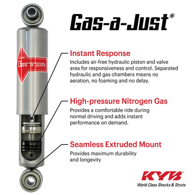 KYB 16-23 Toyota Tacoma 4WD/RWD Gas-A-Just Front Strut performance car part by DTX Performance