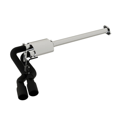 MBRP 15-16 Ford F-150 2.7L/3.5L/5.0L 3in Cat Back Single Side Pre-Axle Dual Exit Black Coated exhaust system.