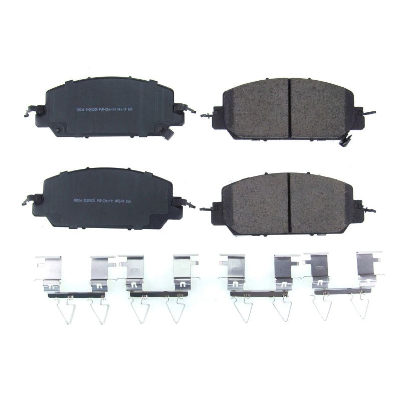 Power Stop 18-19 Honda Clarity Front Z17 Evolution Ceramic Brake Pads w/Hardware - DTX Performance