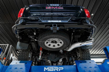 Load image into Gallery viewer, MBRP 20-23 Chevrolet Silverado 2500HD 6.6L Armor Plus T409 SS exhaust on lift at veteran owned performance shop