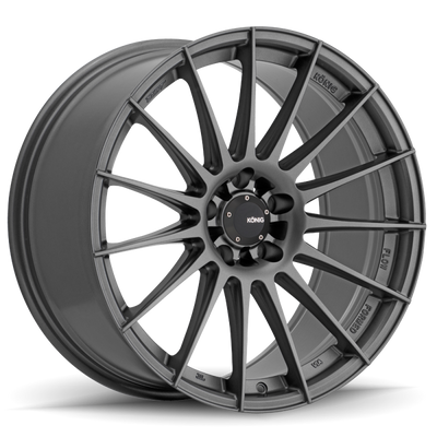 Konig Rennform 18x8 5x112 ET45 Matte Grey wheel, perfect for performance car parts, DTX Performance, veteran owned performance shop upgrades.