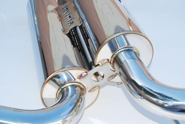 Invidia 02-08 Nissan 350z Gemini Single Layer Titanium Tip Cat-back Exhaust, ideal for performance upgrades with DTX Performance.