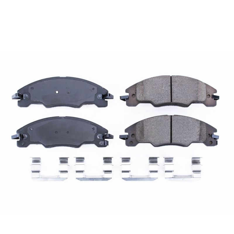 Power Stop 08-11 Ford Focus Front Z17 Evolution Ceramic Brake Pads w/Hardware - DTX Performance