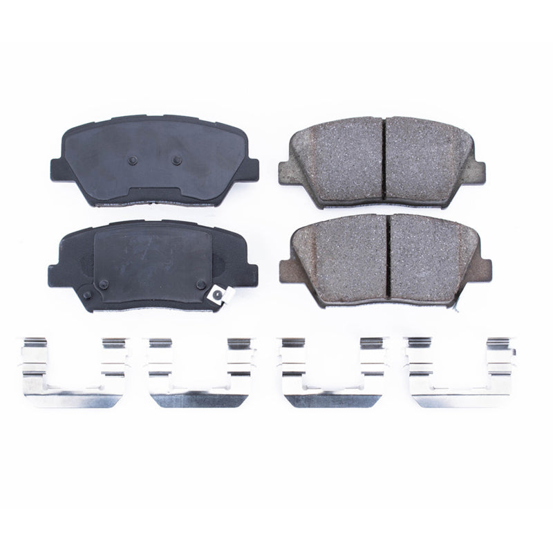 Power Stop 12-17 Hyundai Azera Front Z17 Evolution Ceramic Brake Pads w/Hardware - DTX Performance