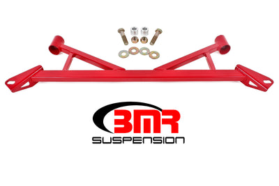 BMR 15-17 S550 Mustang Front 4-Point Subframe Chassis Brace - Red, performance car parts by DTX Performance