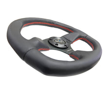 Load image into Gallery viewer, NRG Reinforced Steering Wheel (320mm Horizontal / 330mm Vertical) Leather w/Red Stitching, performance car parts