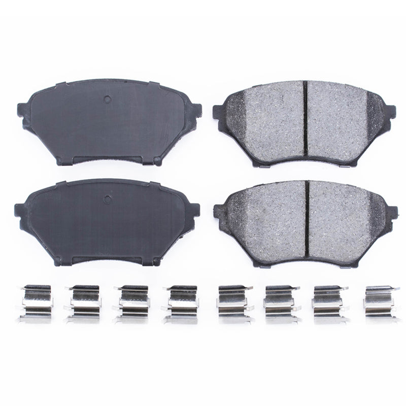 Power Stop 01-05 Mazda Miata Front Z17 Evolution Ceramic Brake Pads w/Hardware - DTX Performance