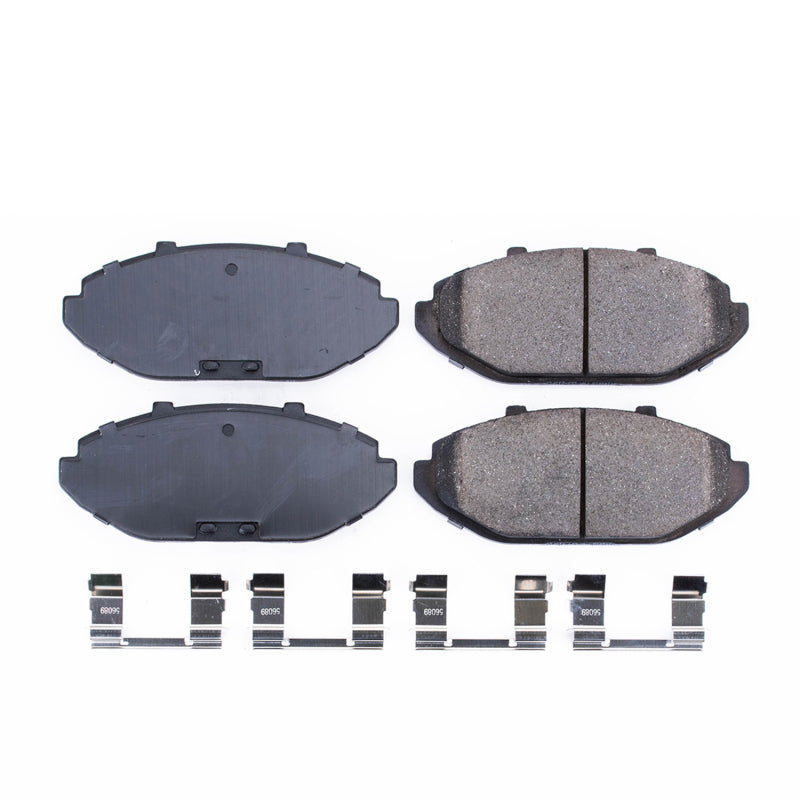 Power Stop 98-02 Ford Crown Victoria Front Z17 Evolution Ceramic Brake Pads w/Hardware - DTX Performance