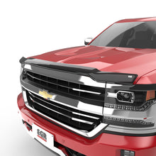 Load image into Gallery viewer, EGR 14+ Chev Silverado LD Superguard Hood Shield (301571) - No drill, impact resistant, dark smoke finish