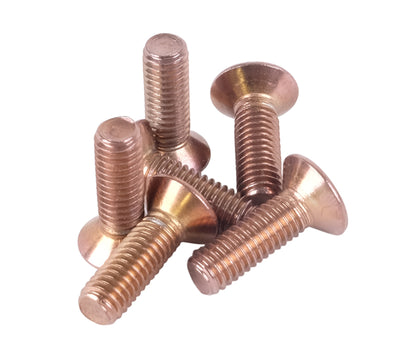 NRG Steering Wheel Screw Upgrade Kit (Conical) - Rose Gold, ideal for performance car parts and upgrades at DTX Performance.