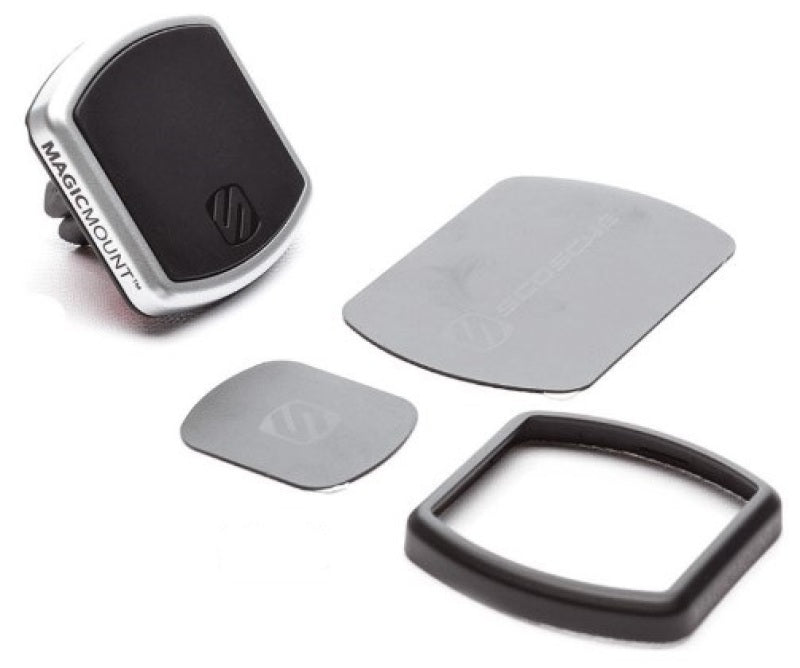 Autometer Mobile Device Mount Scosche MagicMount - Pro Vent For Dashlink with magnets and vent mount components.