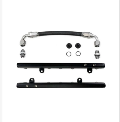 DeatschWerks Chevrolet LS2/LS3 Fuel Rails with Crossover, performance upgrades, ideal for high performance auto parts, veteran owned shop.