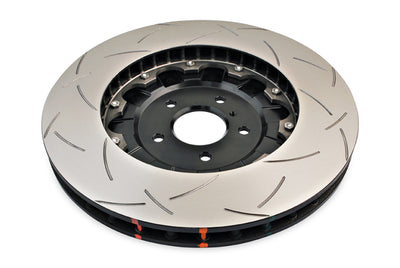 DBA 09-11 Nissan GTR R-35 Front Slotted 5000 Series 2 Piece Rotor Assembled w/ Black Hat for performance car parts
