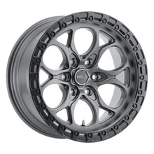 Load image into Gallery viewer, Weld 18x9 Ledge 6 6x135  ET00 BS 5.00 Satin GUN / Satin BLK Ring 87.1