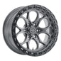 Weld 18x9 Ledge 6 6x135  ET00 BS 5.00 Satin GUN / Satin BLK Ring 87.1
