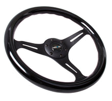 Load image into Gallery viewer, NRG Classic Wood Grain Steering Wheel (350mm) Black Paint Grip w/Black 3-Spoke Center - performance car parts, DTX Performance