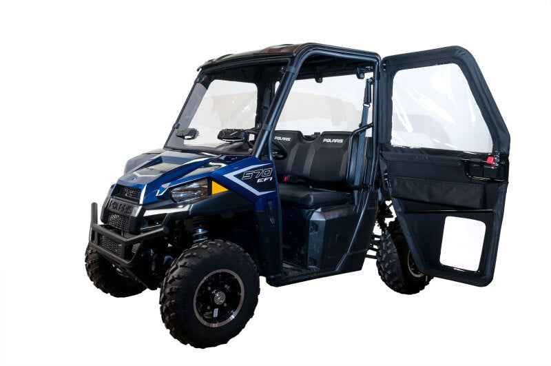 Seizmik 15-21 Polaris Ranger 570/800/EV Mid-Size Pro-fit Door Kit on vehicle, perfect for performance car parts upgrade at DTX Performance.
