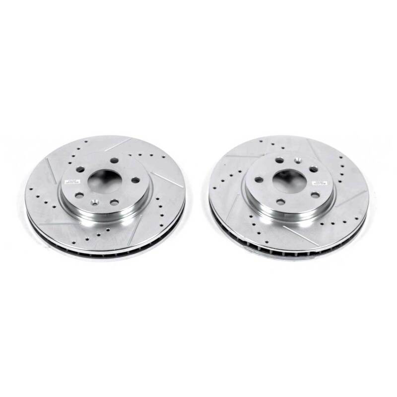 Power Stop 08-14 Cadillac CTS Front Evolution Drilled & Slotted Rotors - Pair - DTX Performance