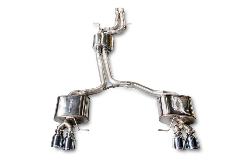 AWE Tuning Audi 8R SQ5 Touring Edition Exhaust - Quad Outlet Chrome Silver Tips - DTX Performance