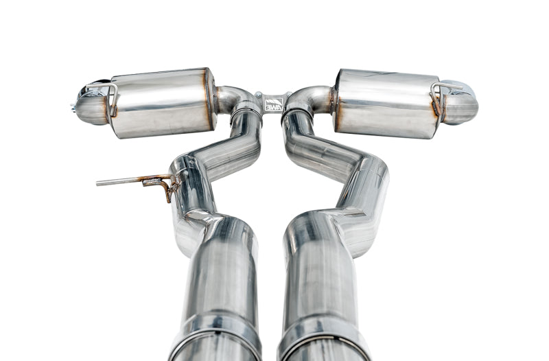 AWE 2020 Toyota Supra A90 Non-Resonated Touring Edition Exhaust - 5in Chrome Silver Tips - DTX Performance