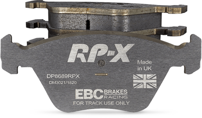 EBC Racing 2015+ Ford Mustang 2.3L Turbo RP-X Front Brake Pads for high performance brakes upgrade
