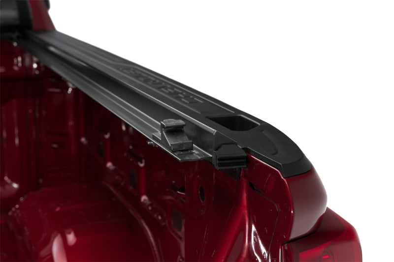 Tonno Pro 07-13 Chevy Silverado 1500 8ft Fleetside Lo-Roll Tonneau Cover on red truck; ideal for performance upgrades at DTX Performance.
