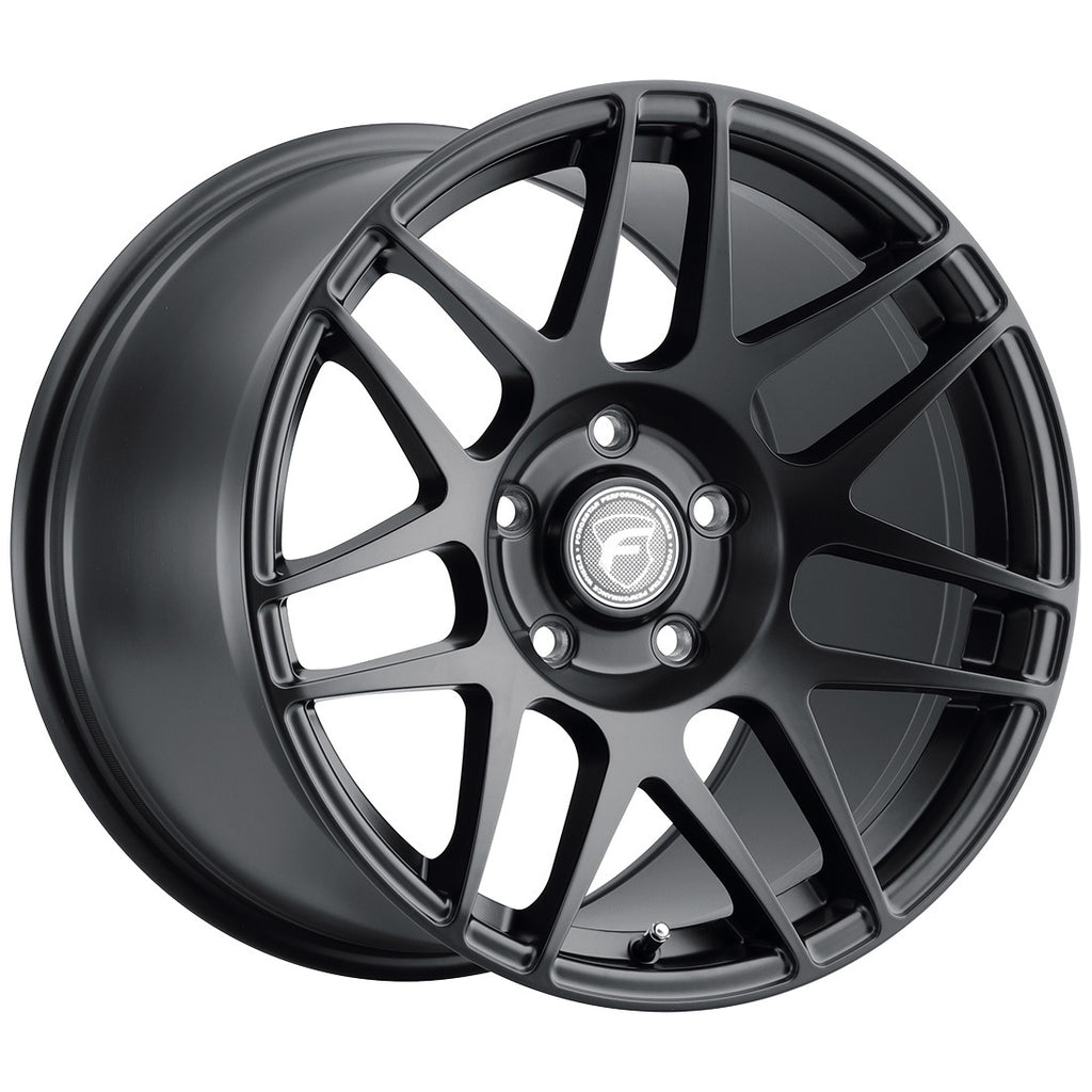 Forgestar F14 Drag 18x8.0 / 5x120 BP / ET15 / 5.125in BS Satin Black - DTX Performance