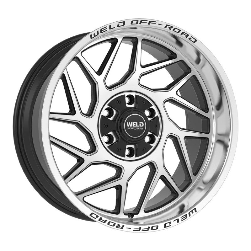 Weld Off-Road W118 20X10 Fulcrum 6X135 6X139.7 ET-18 BS4.75 Gloss Black w/ Machine Lip 106.1 - DTX Performance