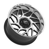 Weld Off-Road W118 22X12 Fulcrum 6X135 6X139.7 ET-44 BS4.75 Gloss Black w/ Machine Lip 106.1