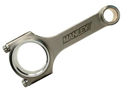 Manley Ford Modular V8-4.6L H Beam Connecting Rod Set for performance upgrades in racing cars at DTX Performance, enhancing engine power.
