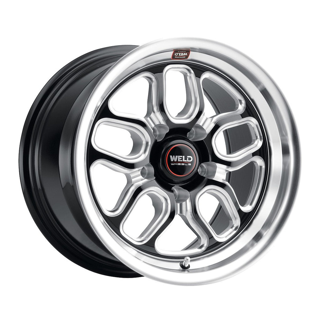 Weld S152 17X5 Laguna Drag 5X120.7 ET-26 BS2.00 Gloss Black MIL Dia 78.1 - DTX Performance