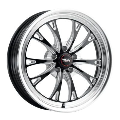 Weld S157 18X5 Belmont Drag 5X120.65 ET-10 BS2.60 Gloss Black MIL Dia 78.1 Weld