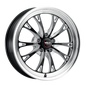 WELD Belmont Drag Wheel with Milled Spokes 18x8 - 5x120 BC+15 Offset - Gloss Black Weld
