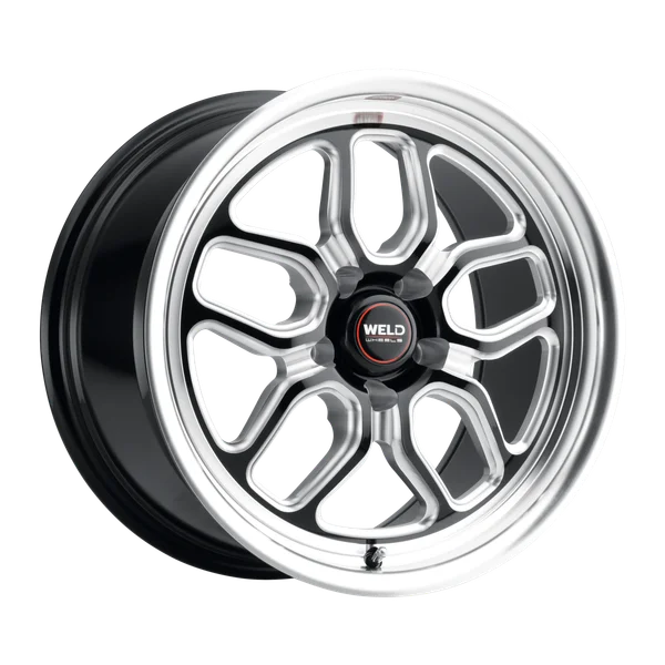 Weld Racing 15x10 Laguna Drag 5x120 ET45 BS7.25 Gloss BLK MIL DIA 78.1 Weld