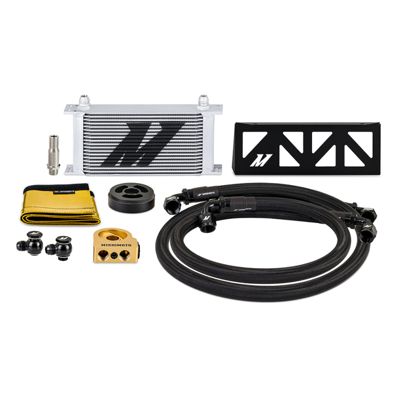 Mishimoto 22+ Subaru BRZ/Toyota GR86 Oil Cooler Kit Thermostatic - Silver - DTX Performance