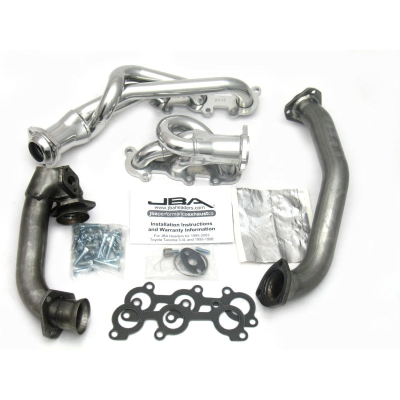 JBA 01-04 Toyota 3.4L V6 w/o EGR 1-1/2in Primary Silver Ctd Cat4Ward Header - DTX Performance