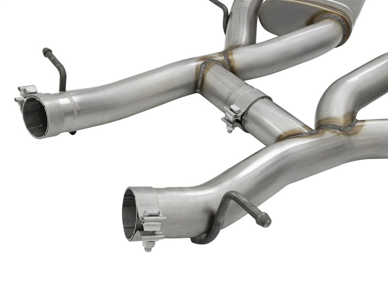 aFe MACHForce XP 3in 304 SS Axle-Back Exhaust Dual Exhaust (NPP) w/ Black Tips 16-17 Camaro SS V8 - DTX Performance