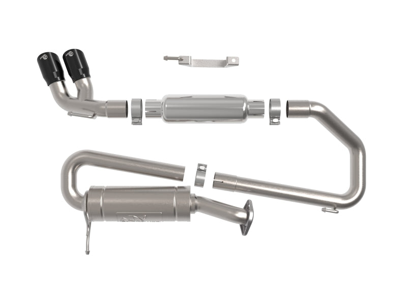 aFe 18-21 Suzuki Jimny Takeda 2-1/4in. 304 SS Cat-Back Exhaust w/ Blk Tip - DTX Performance