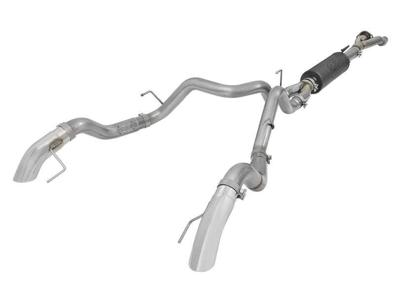 aFe MACH Force-XP Cat-Back Exhaust w/ Dual Hi-Tuck Pol Tips 17-18 Ford F-150 Raptor V6-3.5L - DTX Performance