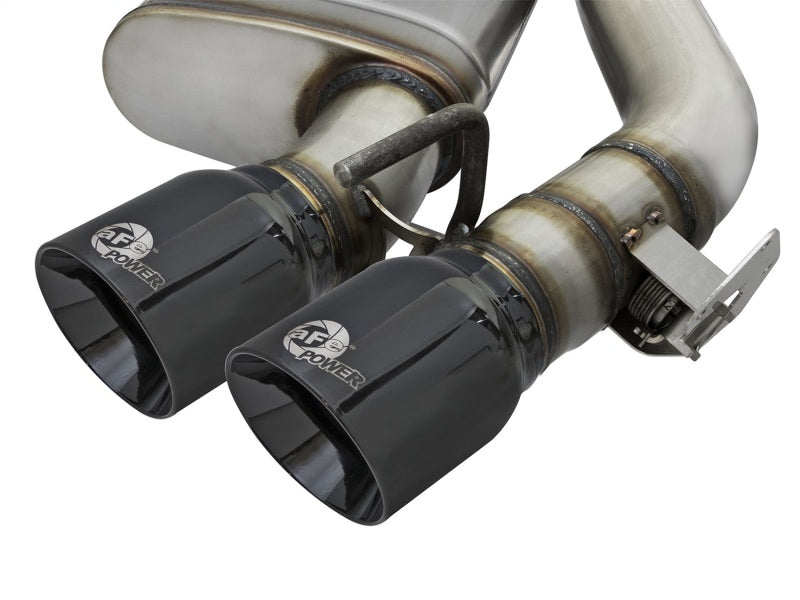 aFe MACHForce XP 3in 304 SS Axle-Back Exhaust Dual Exhaust (NPP) w/ Black Tips 16-17 Camaro SS V8 - DTX Performance