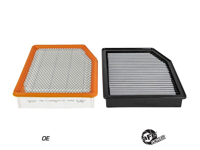 aFe MagnumFLOW Pro DRY S OE Replacement Filter 2019 GM Silverado/Sierra 1500 V6-2.7L/4.3L/V8-5.3 - DTX Performance