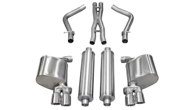 Corsa 11-13 Dodge Charger R/T 5.7L V8 Polished Sport Cat-Back Exhaust - DTX Performance