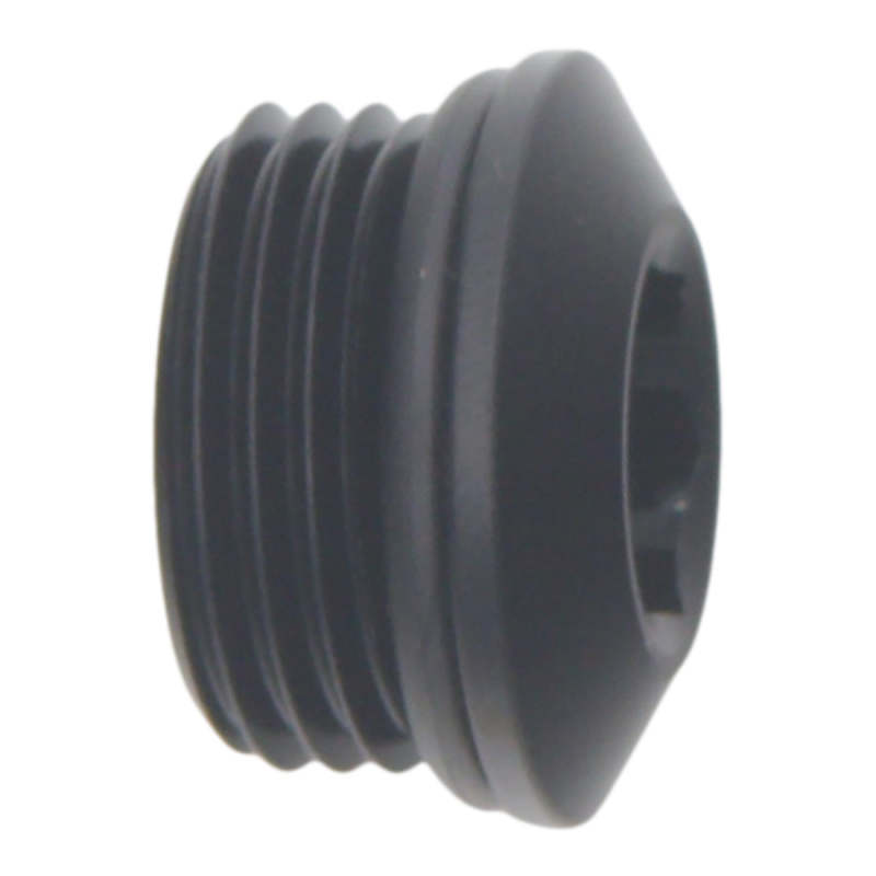 DeatschWerks 8AN ORB Male Plug Low Profile Internal Allen/Hex (Incl O-Ring) Anodized Matte Black - DTX Performance