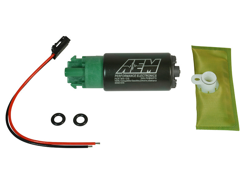 AEM 340LPH 65mm Fuel Pump Kit w/ Mounting Hooks - Ethanol Compatible - DTX Performance