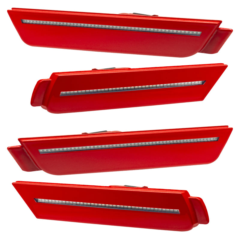 Oracle 10-15 Chevrolet Camaro Concept Sidemarker Set - Clear - Red Hot (G7C) - DTX Performance