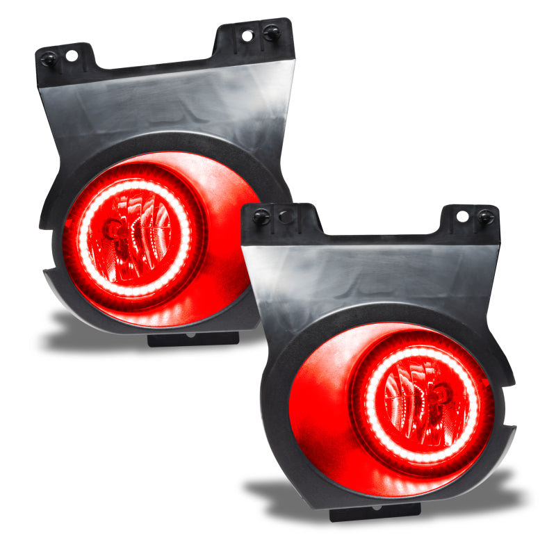 Oracle Lighting 11-14 Ford F-150 Pre-Assembled LED Halo Fog Lights -Red - DTX Performance