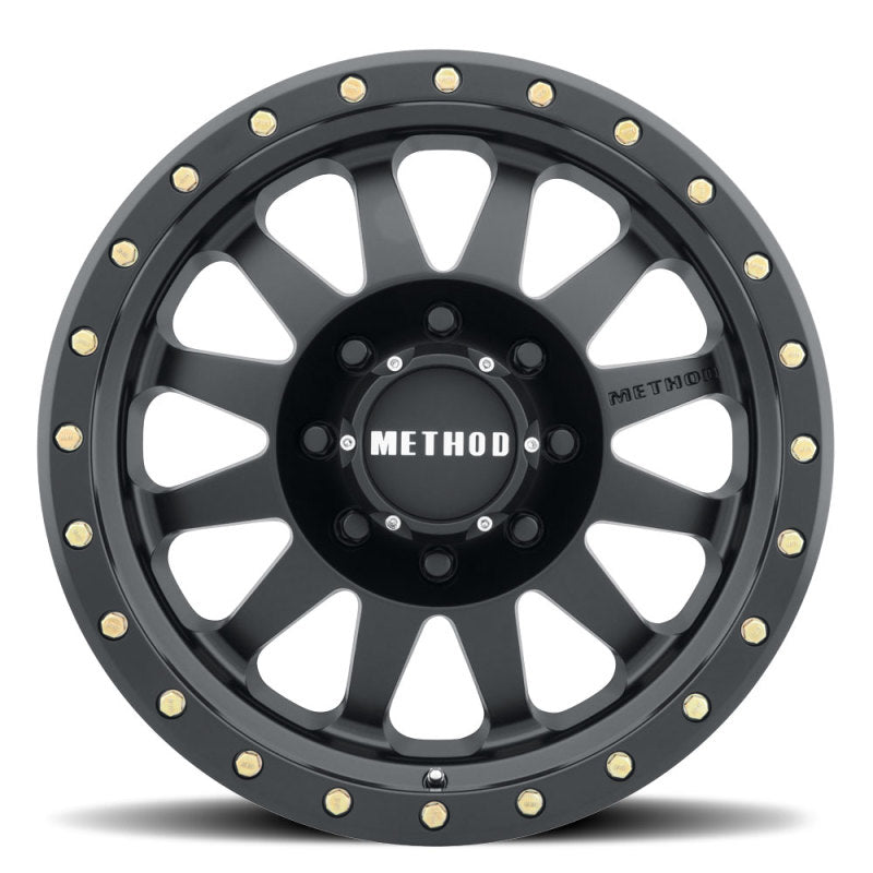 Method MR304 Double Standard 18x9 +18mm Offset 8x6.5 130.81mm CB Matte Black Wheel - DTX Performance