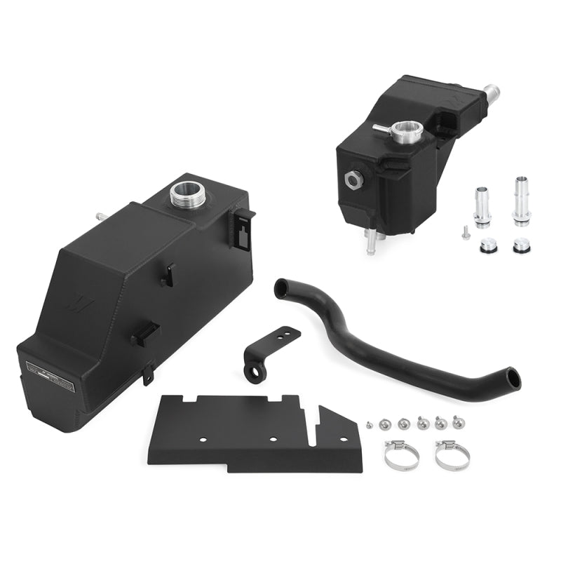 Mishimoto 11-19 Ford 6.7L Powerstroke Expansion Tank Kit - Micro-Wrinkle Black - DTX Performance